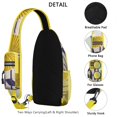 thumbnail image 3 of Sac à Bandoulière avec Sangle Réglable, Multiples Compartiments, Sac à Dos Léger et Durable pour Étudiants, Bureau, Voyage, 3 of 6