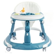 WWUIUIWW 3 in 1 Baby Walker, Baby Walkers for Boys and Girls with Removable Footrest, Foldable Activity Walker for Baby 6-18 Months
