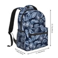 thumbnail image 3 of KLL Tropical Leaves Print Casual Backpack for Men Women,Travel Casual Backpack Outdoor Activities Bag Daypack for Travel Hiking Shopping Daily, 3 of 5