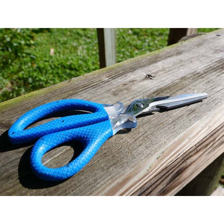 SKEATS CLAWS 110mm 自宅保管　　未使用　青 Cuda Marine Shears Fish Scaler Tool - Titanium Blades, Handles