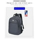 thumbnail image 5 of Travel Laptop Backpack Business AntiTheft Slim Laptop Backpack With USB Charging Port College Laptop Bag Gift 15.6inLaptop Gray, 5 of 9