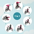 thumbnail image 6 of GVN 7-in-1 Detachable Baby Stroller with Canopy and Safety Harness-Pink, Summer Stroller for Infant & Toddler, 6 of 8