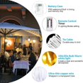thumbnail image 2 of Parasol Lights, 104 LED Waterproof Battery Operated Umbrella String Lights with Remote Control, 8 Modes Outdoor Umbrella Light for Patio, Garden, 2 of 7