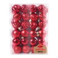 thumbnail image 1 of ¡Oferta de DagobertNiko! Adornos navideños, 48 paquetes de 15 cm, bolas navideñas rojas para árbol de Navidad, adornos decorativos para coronas, bombillas de plástico irrompibles., 1 of 2