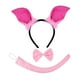 thumbnail image 2 of Diadema con orejas de cerdo, accesorio para el cabello ideal para espectáculos, festivales, cosplay y Halloween. Conjunto rosa de 3 piezas, 2 of 9