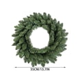 thumbnail image 3 of Miwamany Artificial Christmas Pine Wreath 18Inch, Full Realistic Needle Front Door Wreath, Indoor Outdoor Xmas Home Wall Window Decorative Garland, 3 of 7