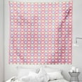 thumbnail image 1 of Valentine's Day Tapestry, Repetitive Pattern Colorful Framed Heart Shapes in Pink Toned Squares, Fabric Wall Hanging Decor for Bedroom Living Room Dorm, 5 Sizes, Multicolor, by Ambesonne, 1 of 1