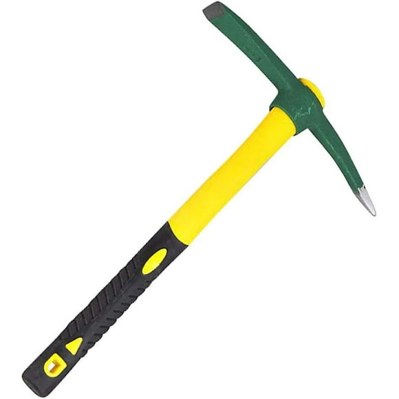 Jinsinto Mockock Plastic Handle Pickaxe Pickaxe Hoe For Garden Flower Beds Planting Prospecting Camping(s - Green)