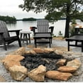 thumbnail image 4 of FUNBERRY Adjustable Folding Adirondack Chair with Retractable Ottoman, All Weather Fire Pit Chairs with Cup Holder, 4 of 9