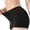 Black, variant on APEXFWDT Women's Plus Size Boyshorts Panties Cotton Boxer Briefs for Teens Underwear Shorts Seamless Stretch Boxer Briefs Underwear