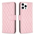 thumbnail image 4 of iPhone 14 Pro Max Wallet Case Premium Handmade PU Leather Phone Case Card Slots Magnetic Closure Zipper Pocket Kickstand Flip Case with Hand Strap for iPhone 14 - Pink, 4 of 5