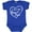 Royal Blue, variant on Inktastic I Love My Nana and Papa in White Chalk Heart Boys or Girls Baby Bodysuit