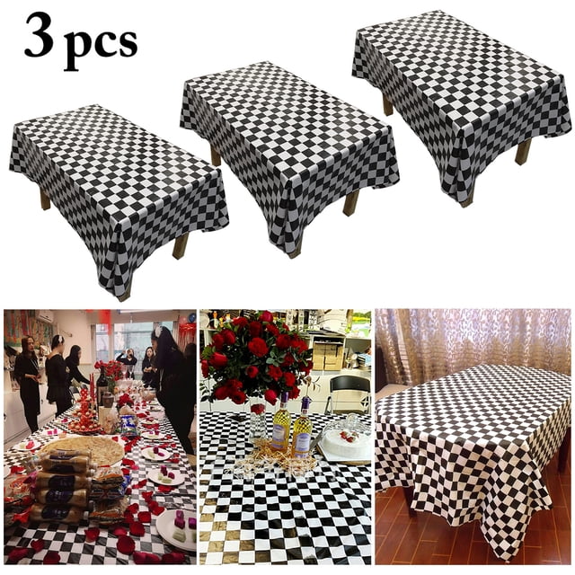 Party Tablecloth Creative Plastic Disposable Table Cover Rectangle Tablecloth