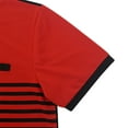 thumbnail image 2 of WREESH Men's Striped Henley Shirts Casual Short Sleeve Shirt with Button Front and Turndown Collar Striped Top for Versatile Style Red, 2 of 8