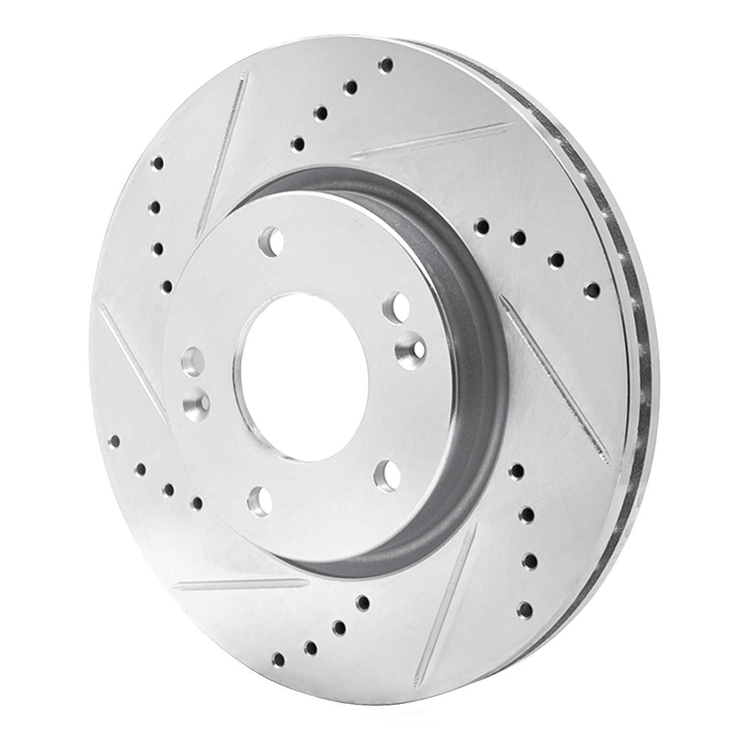 Dynamic Friction Company 631-03016L DFC Brake Rotor - Drilled And Slotted - Silver