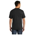 thumbnail image 2 of Port & Company Men's Core Blend Classic Pocket T-Shirt Jet Black 5X-Large, 2 of 4