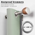 thumbnail image 6 of Outdoor Curtains for Patio Waterproof, Sage Green Ombre Windproof Pravicy Outside Porch Blackout Curtain, Sage Green White Gradient Modern Sun Blocking Grommets Curtains for Cabana 2 Panels 54"x95", 6 of 9