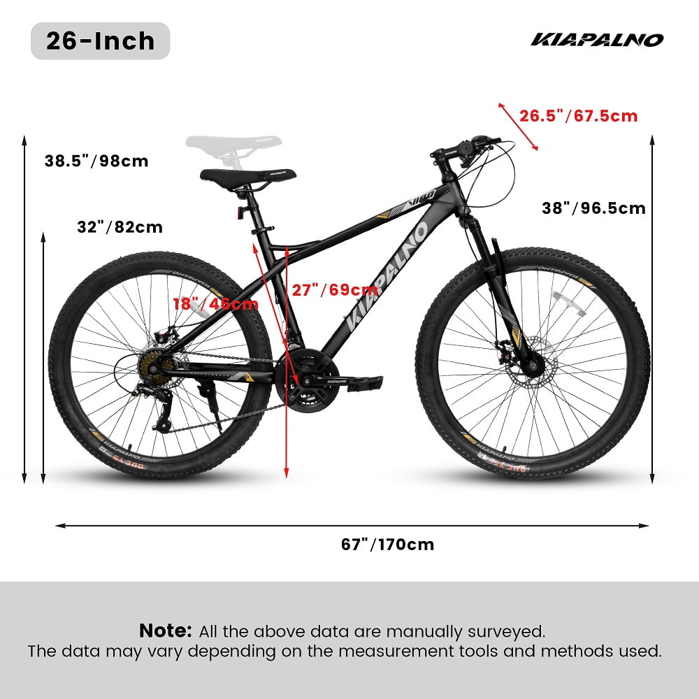 A26251 26 Inch Mountain Bike,21 Speed with High-Carbon Steel Frame MTB Bike for Adults,Dual Disc Brake Mountain Bicycle for Men Womens Adult Bicycle