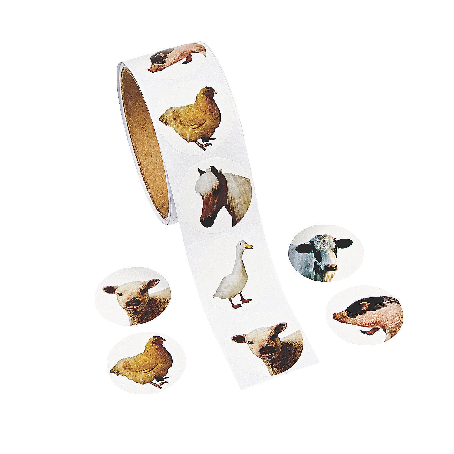 Farm Animal Stickers Stationery 1 Piece