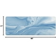 thumbnail image 2 of Blue Bathroom Rug Mat, Abstract Marble Bath Mats for Bathroom Non Slip, Modern Bath Rug Soft Luxury Microfiber Floor Rug for Tub Shower 17" x 48", 2 of 6
