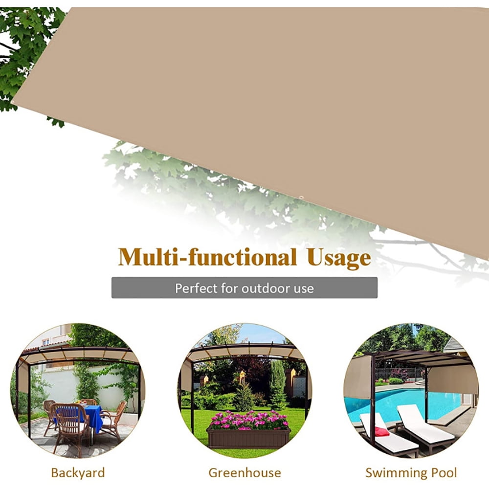 Aimee Lii Outdoor Canopy Shade Cover with Copper Grommets & 4 Straps, Backyard Canopy Gazebo Aimee Lii Outdoor Canopy Shade Cover with Copper Grommets & 4 Straps, Backyard Canopy Gazebo