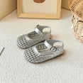 thumbnail image 4 of Huowey Kids Girls Sandals Shoes Kids Summer Breathable Weaved Mary Jane Shoes Casual Hollow Out Design Comfortable Breathable Footwear, 5.5-6 Years, 4 of 9