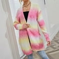 thumbnail image 5 of Women's Sweaters And Cardigans With Pockets Colorful Elegant Long Knitted Shirt Loose Sweater Cardigan Jacket Sweater Jacket, 5 of 9