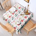 thumbnail image 6 of Floral 60" Square Waterproof Tablecloth, Floral Print Polyester Table Cover, 6 of 6