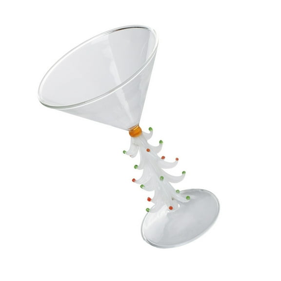 Unique Christmas Tree Shaped Glass for Cocktails and Beverages Martinis Drinkware Transparents Beverage Drinking Cup