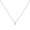 Silver 0, variant on 0-99 Number Necklace for Women Stainless Steel Digit Numeral Pendant Minimalist Thin Cable Chain Lucky Charm Personalized Birthday Anniversary Jewelry Gift for Her