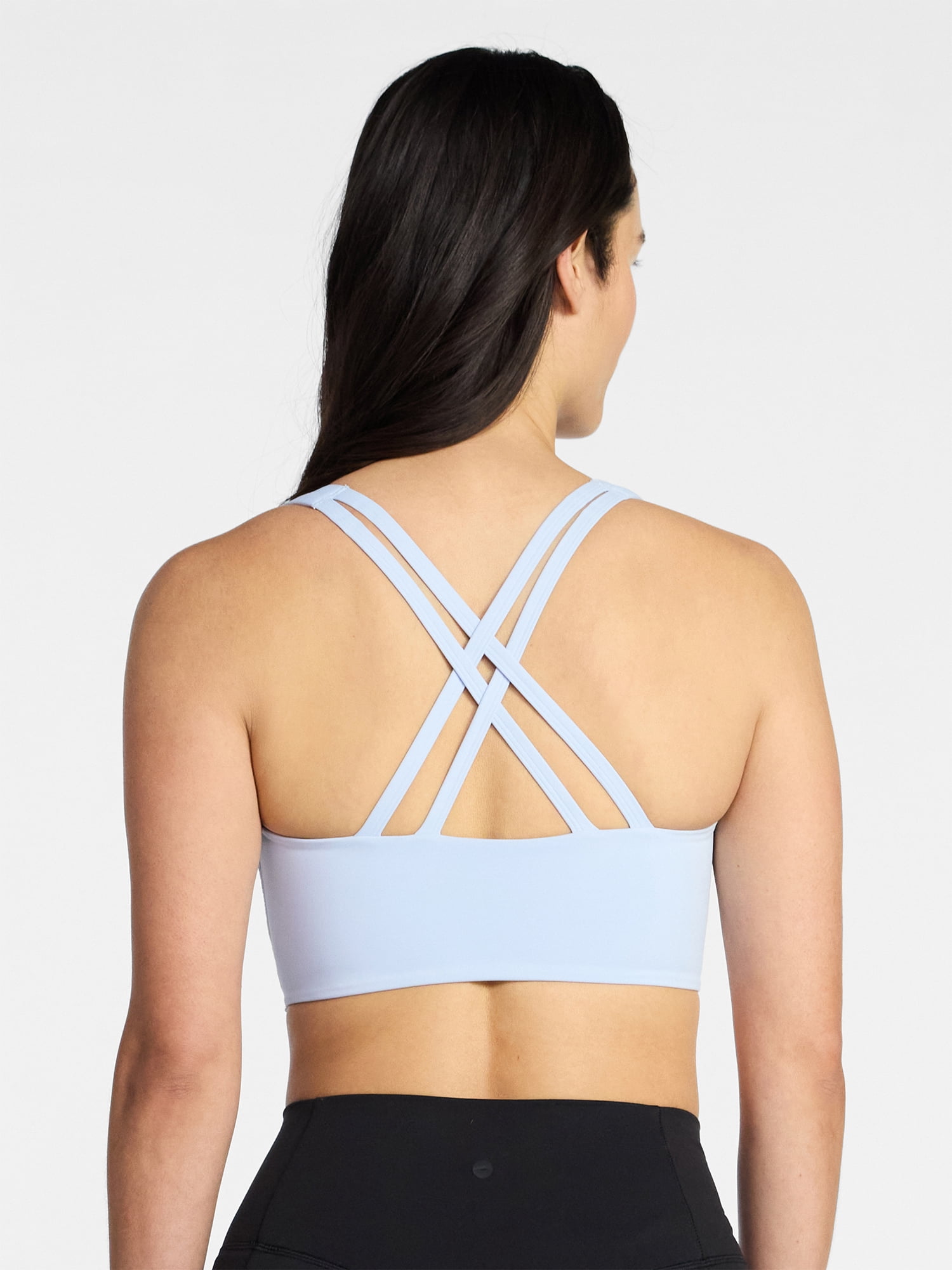 Avia Women's Low Impact Longline Strappy Back Sports Bra, Sizes XS