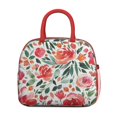 thumbnail image 2 of Lunch Bag Lunch Box for Women Reusable Insulated Lunch Cooler Bags,Large Capacity for Work Travel Picnic,Water-Resistant Pioneer Colorful Floral Lunch Tote Bag Gifts for Woman Mom Red, 2 of 6