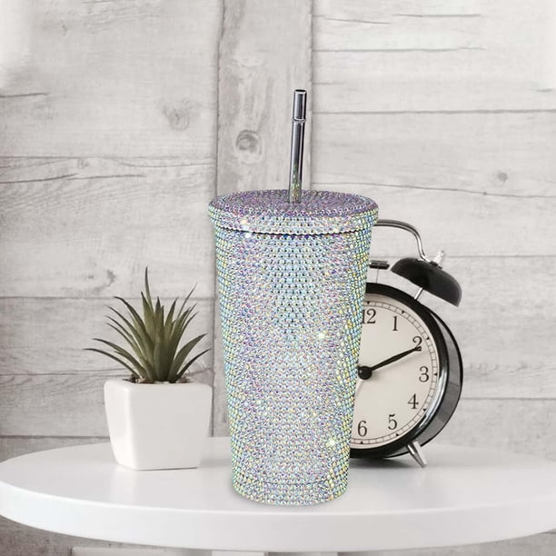 Taza aisda portátil brilnte, vasos de 17.6 a prueba de fugas con tapa kit de cepillo de limpieza para bebidas frías , NUEVO Pta 500ml Macarena taza de viaje