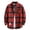 06#Wine, variant on Cotton Plaid Shirts for Men Regular Fit Big and Tall Casual Shirts Long Sleeve Snap Button Down Shirts with Pockets