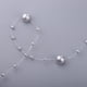 thumbnail image 3 of Boda perlas artificiales cuerda cuerda vestido de novia ramos pastel costura ajuste Gris-plata Hugo Cadena de perlas de perlas artificiales, 3 of 7