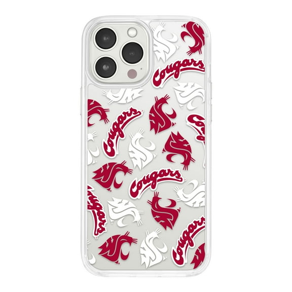 Washington State Cougars HD Phone Case Compatible with MagSafe Apple iPhone 11 (Scattered) by Affinity Bands