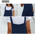 thumbnail image 4 of Dyegold Jumpsuits for Women Casual, Spaghetti Strap Jumpsuits for Women Linen Cotton Solid Color Button Loose Bib Overalls Sleeveless ​Square Neck ​Rompers, 4 of 6