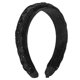 thumbnail image 1 of Diadema trenzada de terciopelo Unique Bargains antideslizante color negro, 1 of 7