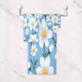 thumbnail image 5 of Coolnut White Daisy Bath Towels Absorbent Bath Towels Set Soft Towel Set for Home Hotel Decor Gym Swim, 3 Piece Wash cloth, 5 of 7