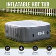 thumbnail image 1 of CO-Z 4 Person 5ft Inflatable Hot Tub Pool with Massage Jets and All Accessories Gray, 1 of 9