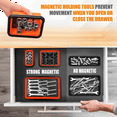 thumbnail image 2 of Magnetic Parts Tray Set, 3 Different Size Foldable Silicone Magnetic Tool Trays for Bolts, Screws, Nuts , Mechanic Tool, 2 of 5