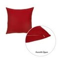 thumbnail image 3 of MIKE & Co. NEW YORK Honey Set of 4 Decorative Throw Pillow Cover Solid Color Red 22" x 22", 3 of 4