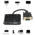 thumbnail image 4 of Adaptador, convertidor de potencia 3 en 1, adaptador vga a, fácil de instalar duradera para el proyector de televisión juegos de juego en casa, 4 of 7