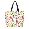thumbnail image 1 of Disketp Crabs Shrimps Bolsa Tote Estampada para Mujer, Bolso de Hombro y de Mano para Compras y Viajes, 1 of 8