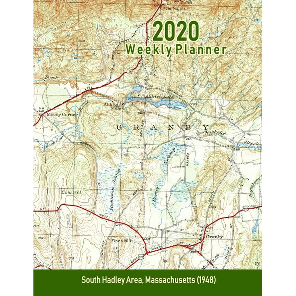2020 Weekly Planner South Hadley Area, Massachusetts (1948) Vintage