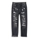 thumbnail image 1 of Gibobby Pantalones mezclilla mujer Boyfriend Jeans para mujer Pantalones de mezclilla desgastados y rasgados elásticos(Negro,M), 1 of 4