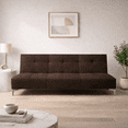 thumbnail image 2 of Sofa Cama Reclinable El Bazar Store Vegas Terciopelo Chocolate Futon 3 posiciones Sala, 2 of 6