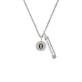 thumbnail image 2 of Delight Jewelry Silvertone Disc 1/2'' Number - 0 - Silvertone Courage Strength Wisdom Honesty Bar Charm Necklace, 23", 2 of 4