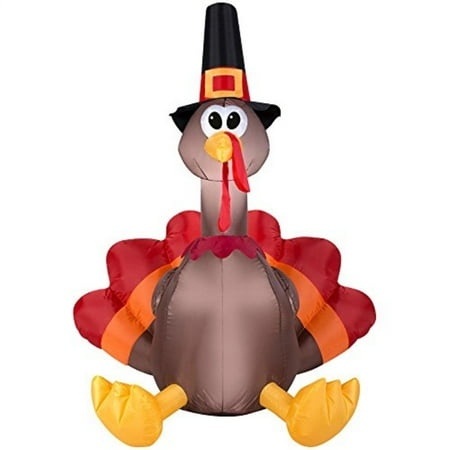 - Home Accents 5 Ft LED Turkey Airblown Inflatable Thanksgiving Holiday