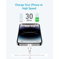 thumbnail image 5 of Anker USB C to Lightning Cable, 322 USB-C to Lightning Braided Cable(3ft, Black), MFi Certified, Fa, 5 of 5